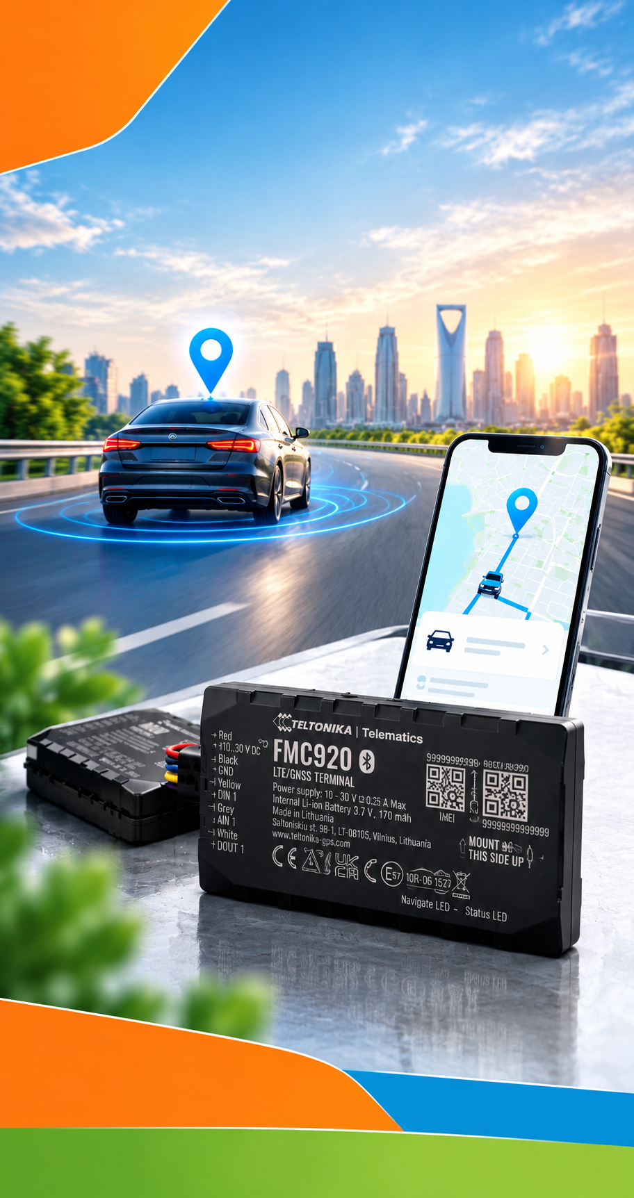 FMC920 Vehicle Tracking in Motion